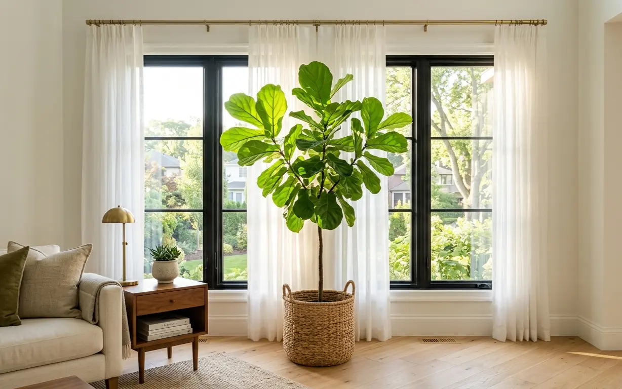 Providing bright indirect sunlight is essential for successful fiddle leaf fig care.