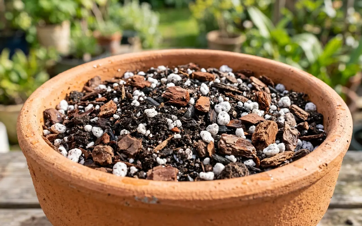 Using a well-draining soil mixture is a mandatory step in fiddle leaf fig care.